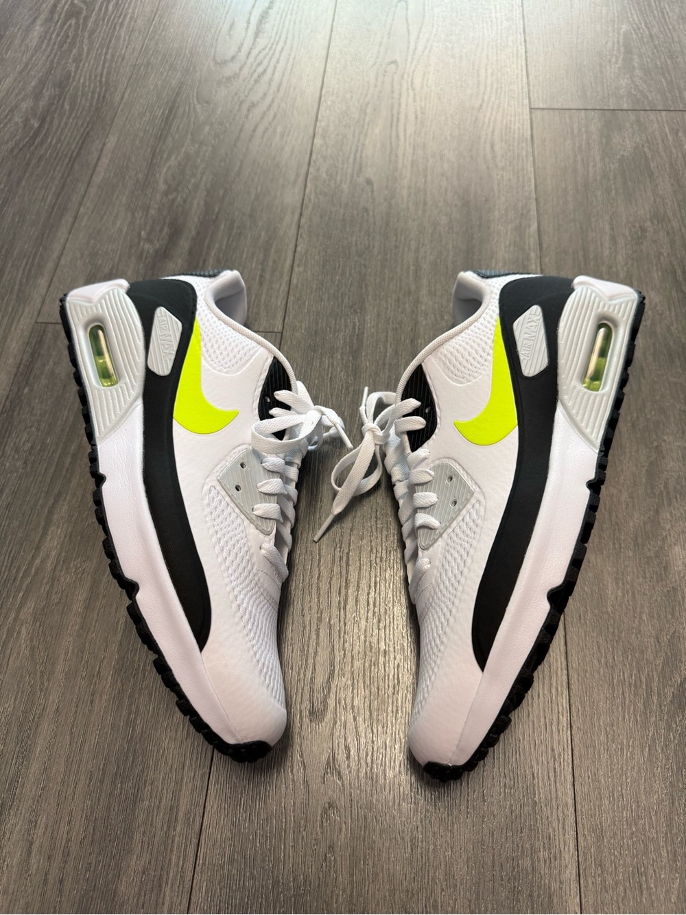 Nike Air Max 90 G 2025 Golf Shoes White/Hot Lime Mens Size 11.5 HV9305-103